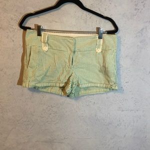 Mint green searsucker shorts